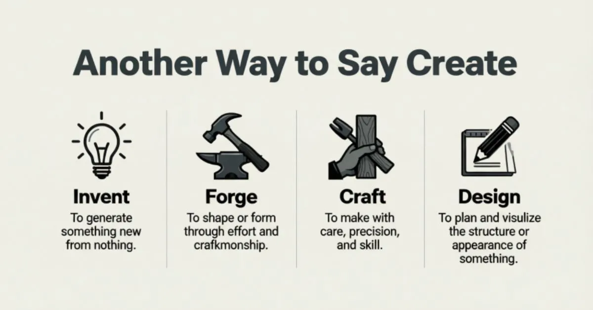 Another Way to Say Create