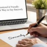 Another Way to Say Sincerely