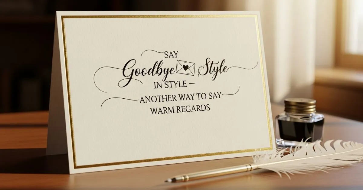 Another Way to Say Warm Regards