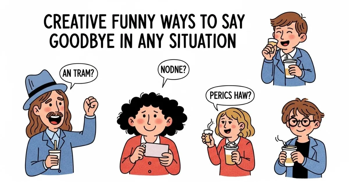 Funny Ways to Say Goodbye