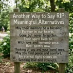 Another Way to Say RIP