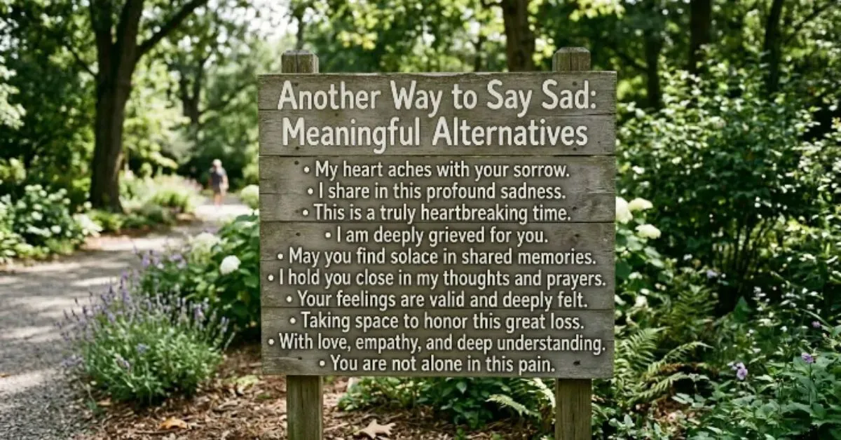Another Way to Say Sad