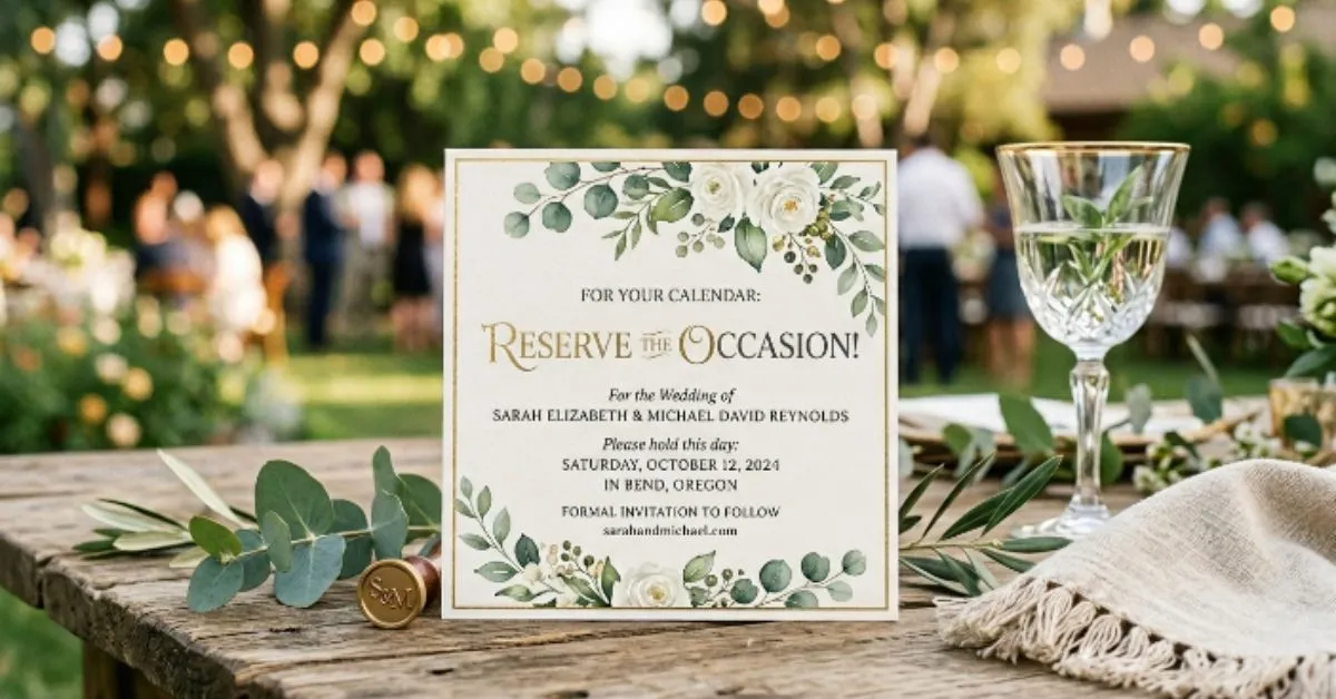 Another Way to Say Save the Date