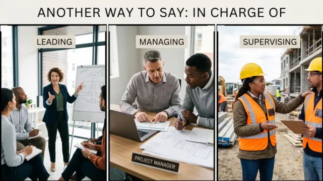 Another Way to Say In Charge Of