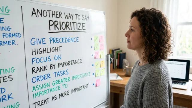 Another Way to Say Prioritize