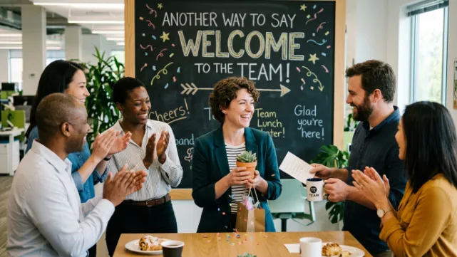 Another Way to Say Welcome to the Team: