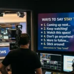 Ways to Say Stay Tuned