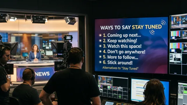 Ways to Say Stay Tuned