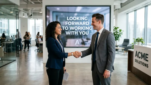 Looking Forward to Working With You