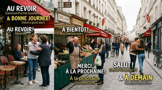 French Ways to Say Goodbye