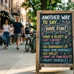 Another Way to Say Have Fun
