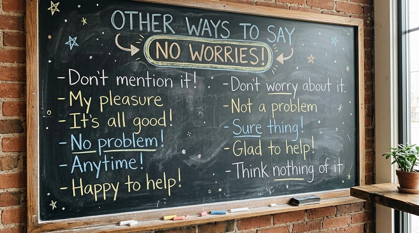 Another Way to Say No Worries