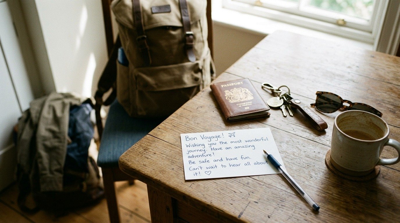 Another Way to Say Safe Travels