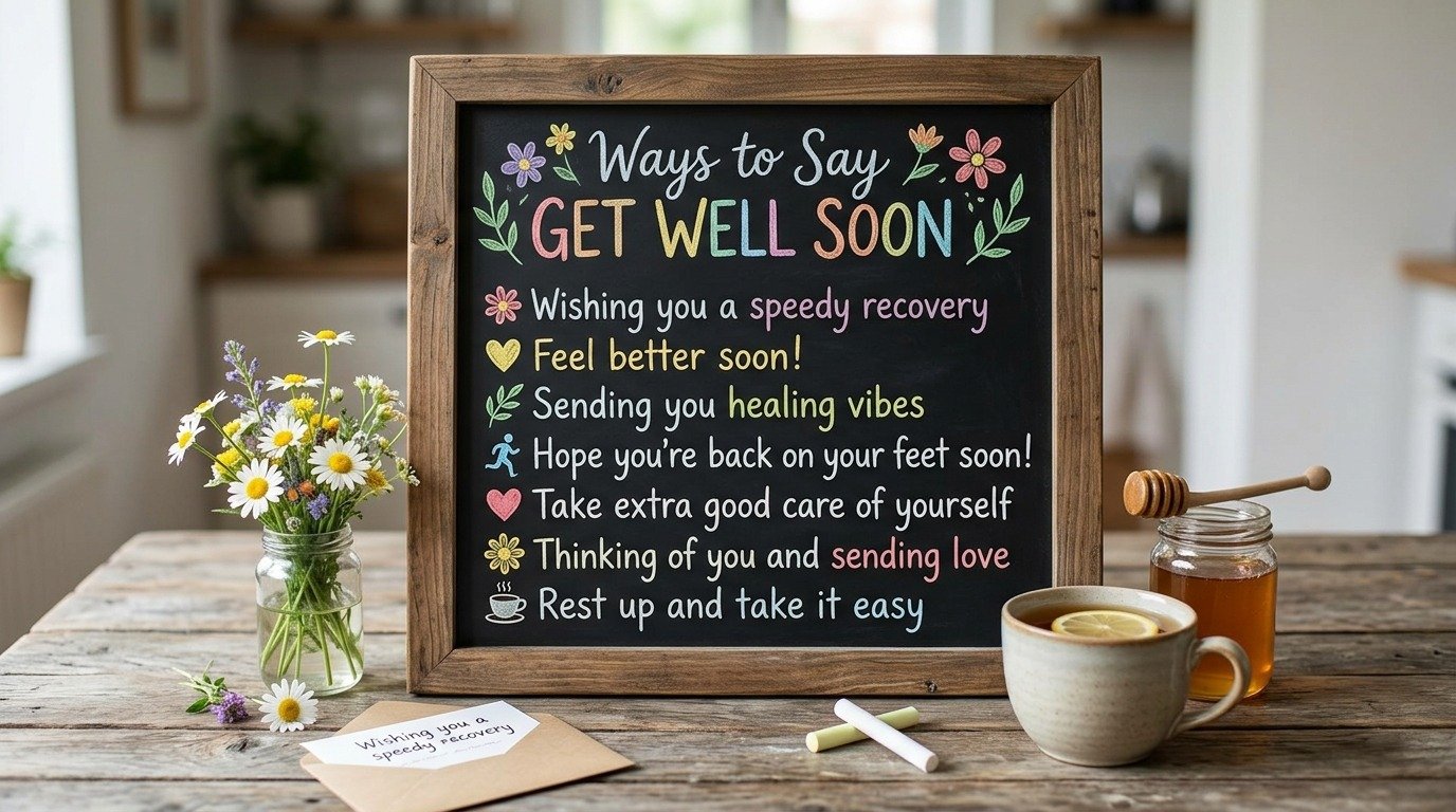 Ways to Say Get Well Soon